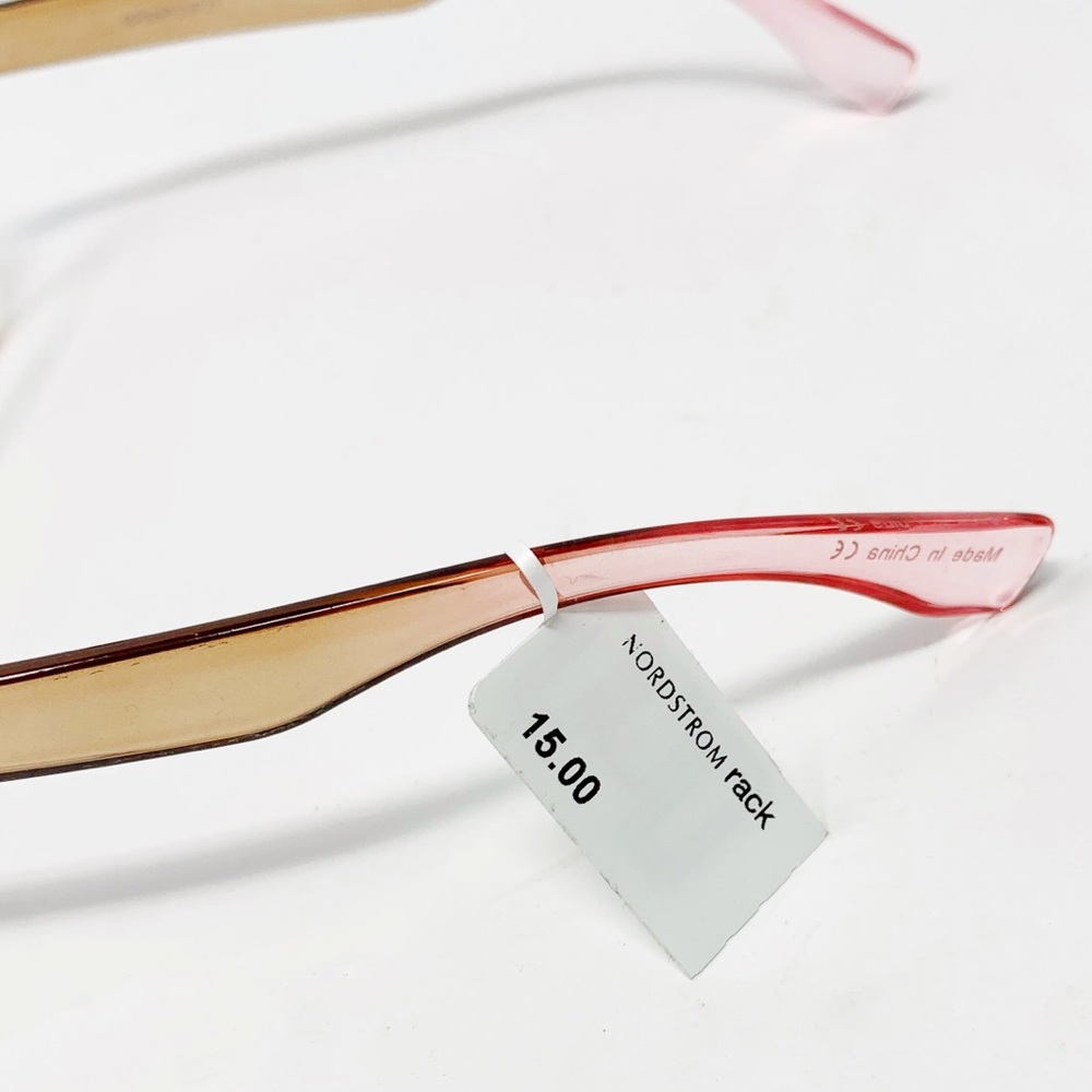 BP 58mm Round Ombre Blue Light Blocking Glasses In Nude - Picture 6 of 7